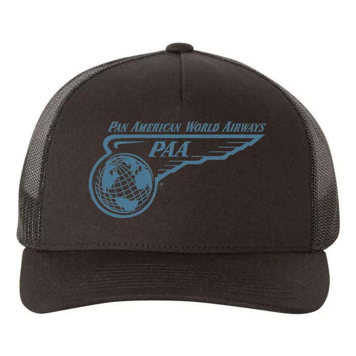 Pan Am Wing And Globe Yupoong Adult 5-Panel Trucker Hat