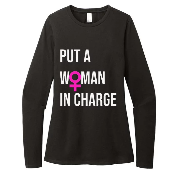 Put A Woman In Charge Potus Female President Womens CVC Long Sleeve Shirt