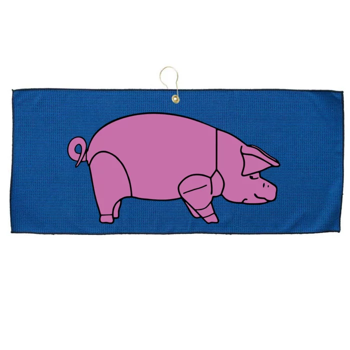 Pig As Worn By Dave Gilmour Large Microfiber Waffle Golf Towel