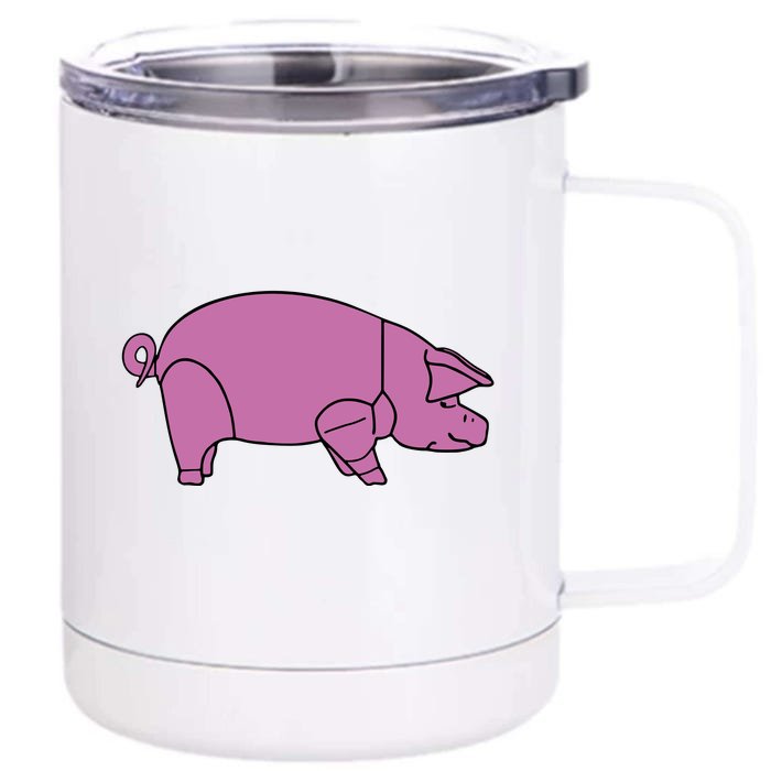 Pig As Worn By Dave Gilmour Front & Back 12oz Stainless Steel Tumbler Cup