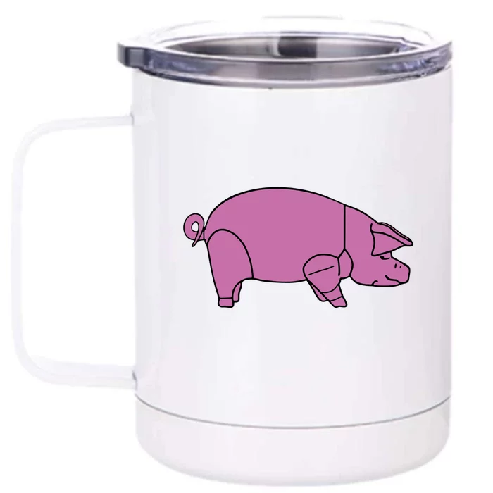 Pig As Worn By Dave Gilmour Front & Back 12oz Stainless Steel Tumbler Cup