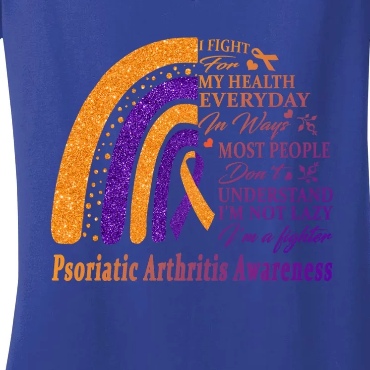 Psoriatic Arthritis Warrior Im Fine Great Gift Women's V-Neck T-Shirt