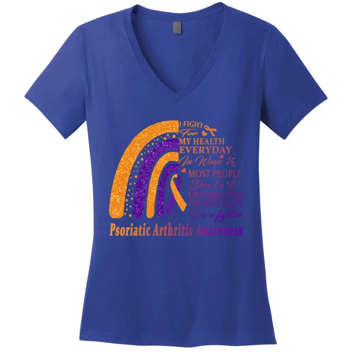 Psoriatic Arthritis Warrior Im Fine Great Gift Women's V-Neck T-Shirt