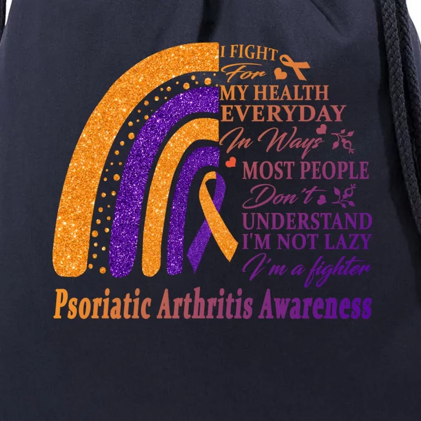 Psoriatic Arthritis Warrior Im Fine Great Gift Drawstring Bag