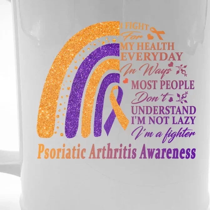 Psoriatic Arthritis Warrior Im Fine Great Gift Front & Back Beer Stein