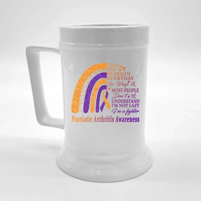 Psoriatic Arthritis Warrior Im Fine Great Gift Front & Back Beer Stein