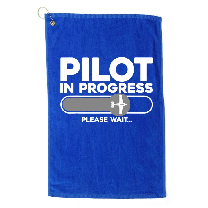 Pilot Art Women Airline Future Pilot Aviation Airplane Platinum Collection Golf Towel