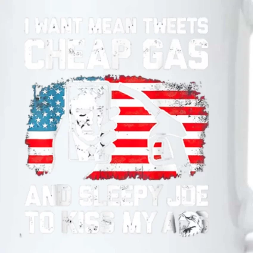 Pro America Want Mean Tweets Cheap Gas And Sleepy Joe Biden Black Color Changing Mug