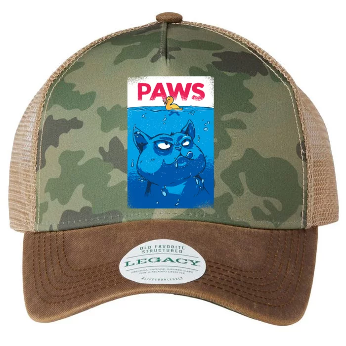 Paws Angry Cat Movie Poster Legacy Tie Dye Trucker Hat