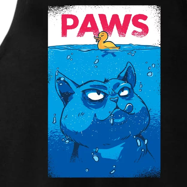 Paws Angry Cat Movie Poster Ladies Tri-Blend Wicking Tank