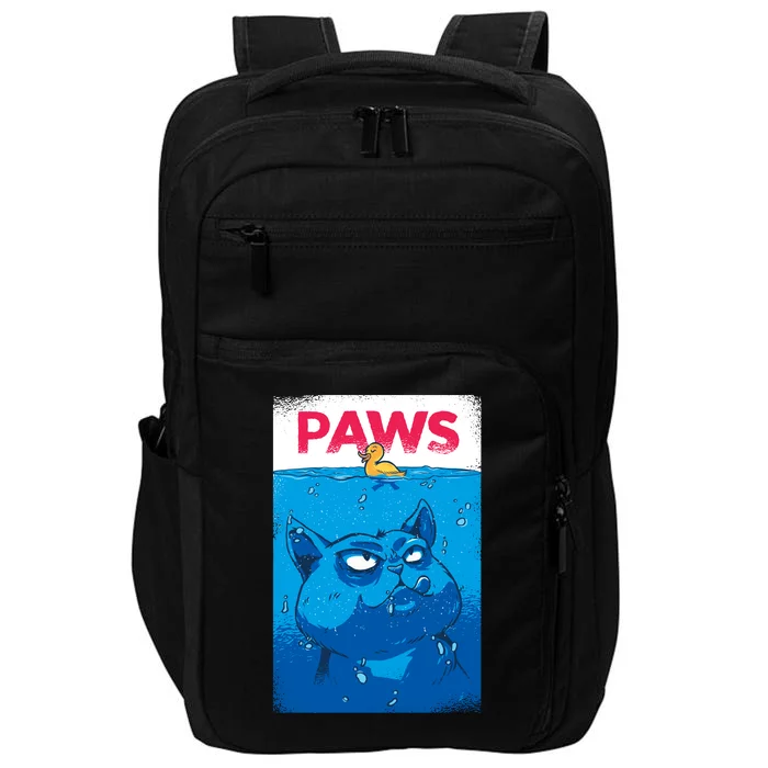 Paws Angry Cat Movie Poster Impact Tech Backpack