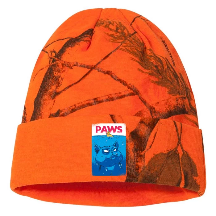 Paws Angry Cat Movie Poster Kati - 12in Camo Beanie