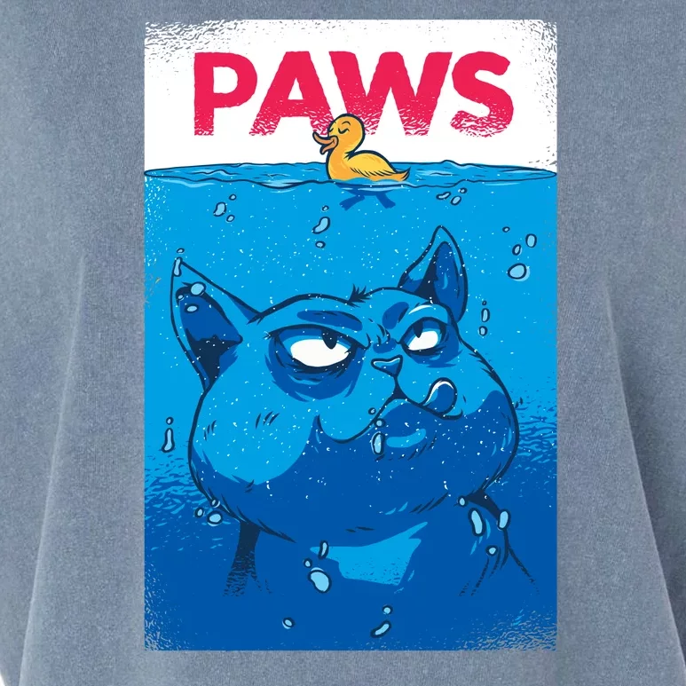 Paws Angry Cat Movie Poster Garment-Dyed Women's Muscle Tee