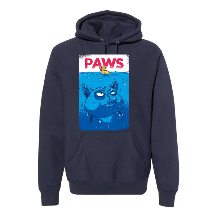 Paws Angry Cat Movie Poster Premium Hoodie