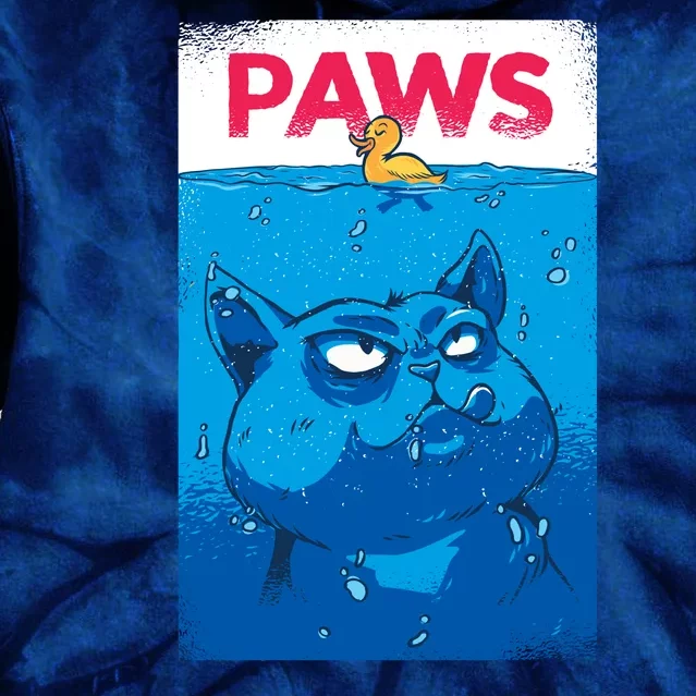 Paws Angry Cat Movie Poster Tie Dye Hoodie