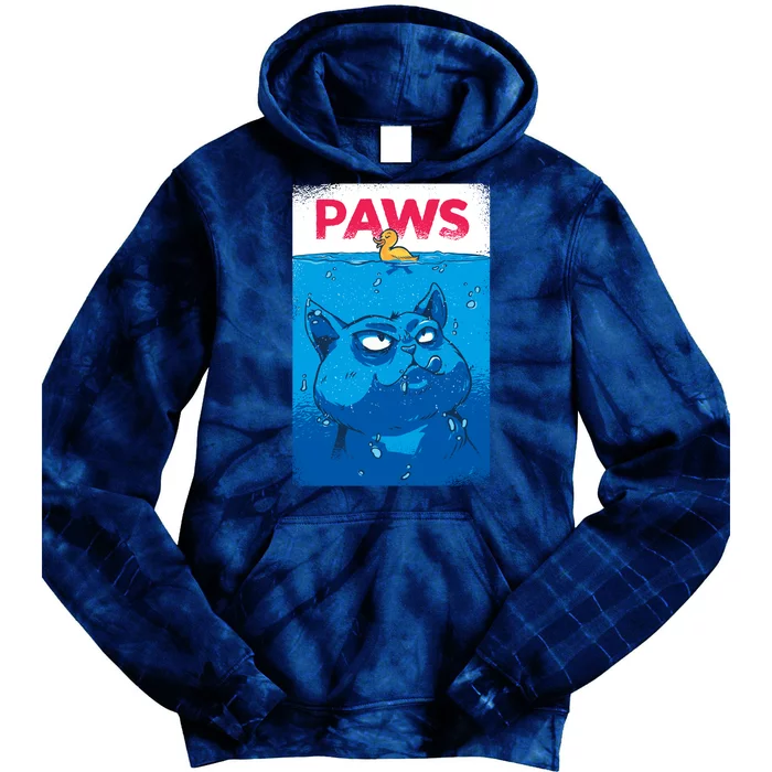 Paws Angry Cat Movie Poster Tie Dye Hoodie