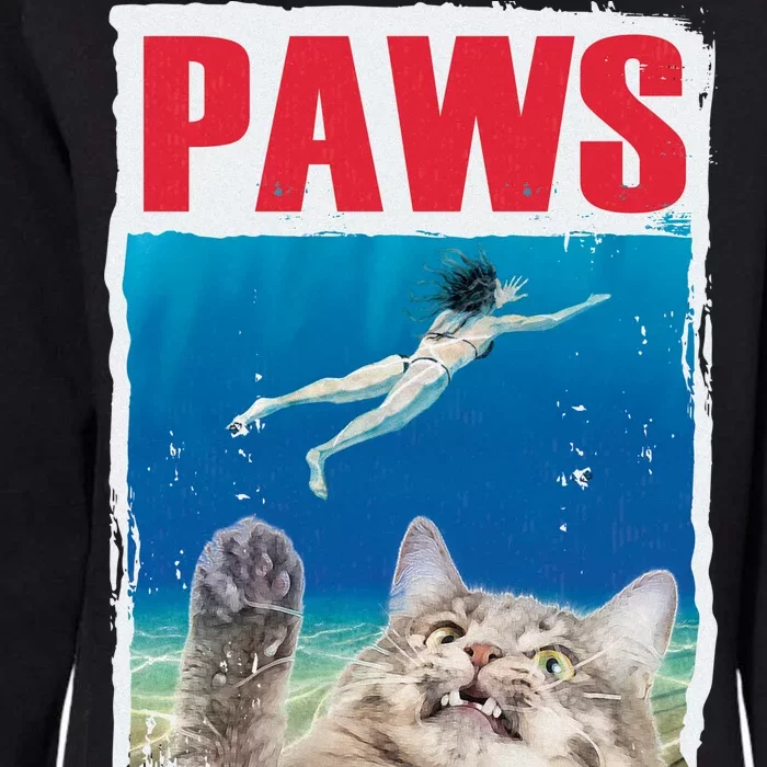 Paws Cat Movie Poster Womens California Wash Sweatshirt