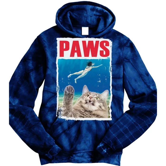 Paws Cat Movie Poster Tie Dye Hoodie