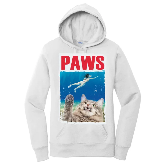 Paws Cat Movie Poster Women's Pullover Hoodie