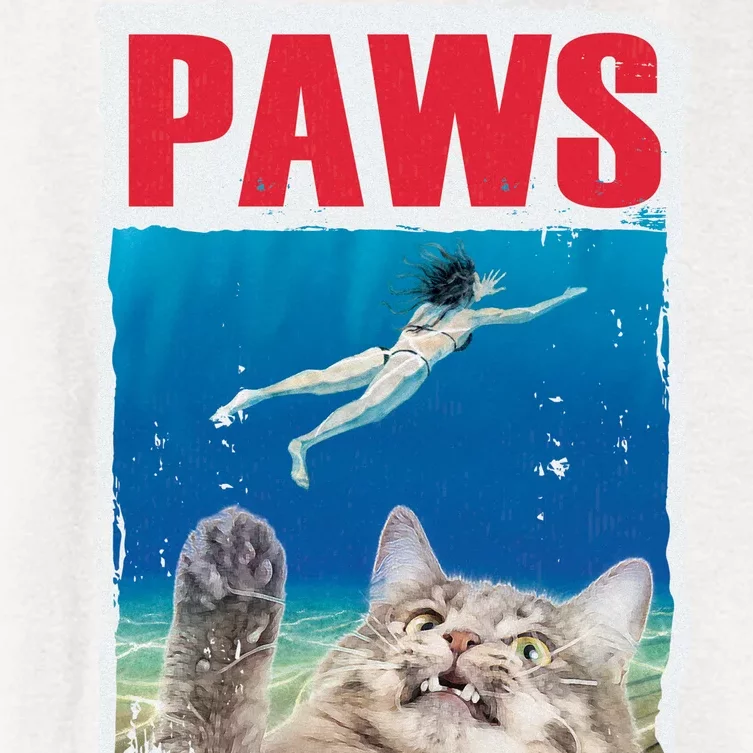 Paws Cat Movie Poster Women's Crop Top Tee