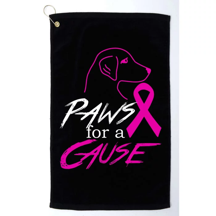 Paws For A Cause Breast Cancer Platinum Collection Golf Towel