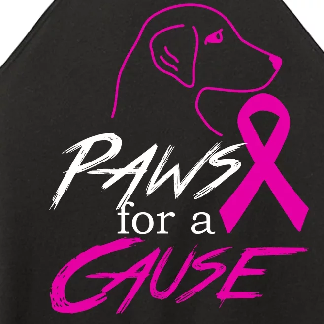 Paws For A Cause Breast Cancer Women’s Perfect Tri Rocker Tank