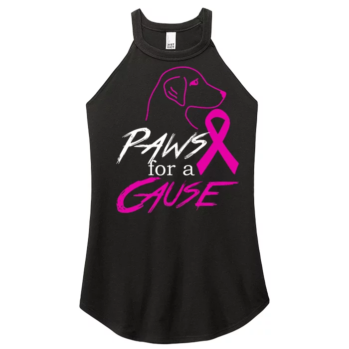 Paws For A Cause Breast Cancer Women’s Perfect Tri Rocker Tank