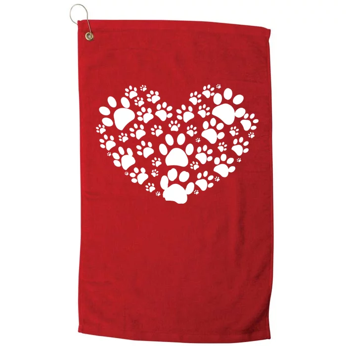 Paws Of Heart Platinum Collection Golf Towel