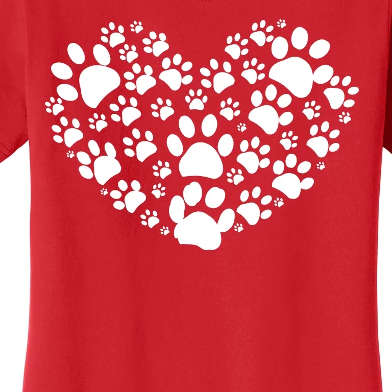 Paws Of Heart Women's T-Shirt