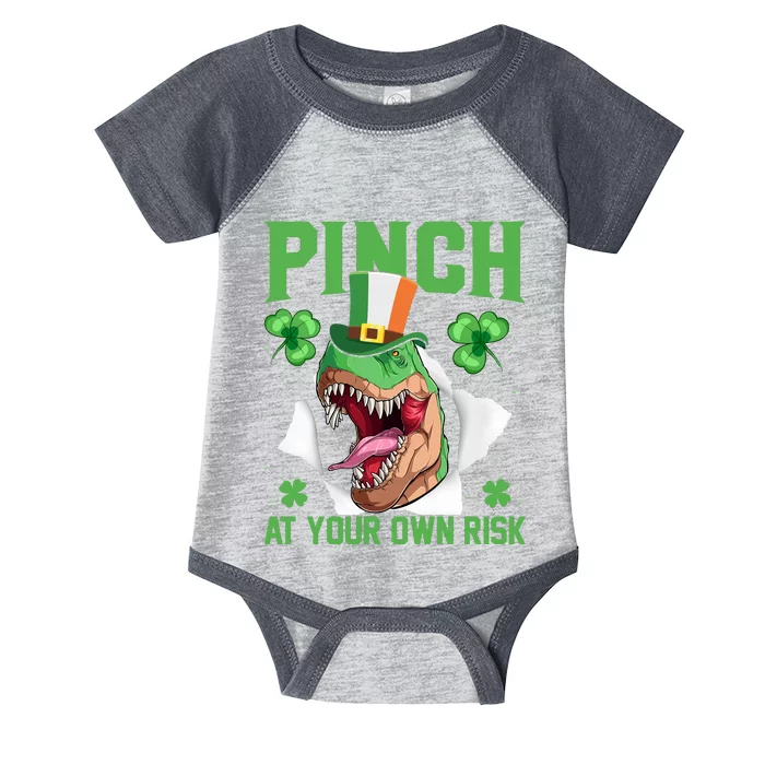 Pinch At Your Own Risk Funny Saying Patricks Day Infant Baby Jersey Bodysuit