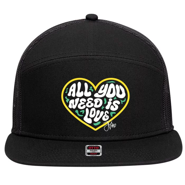 Packer All You Need Is Love 10 7 Panel Mesh Trucker Snapback Hat