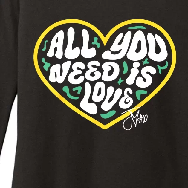 Packer All You Need Is Love 10 Womens CVC Long Sleeve Shirt