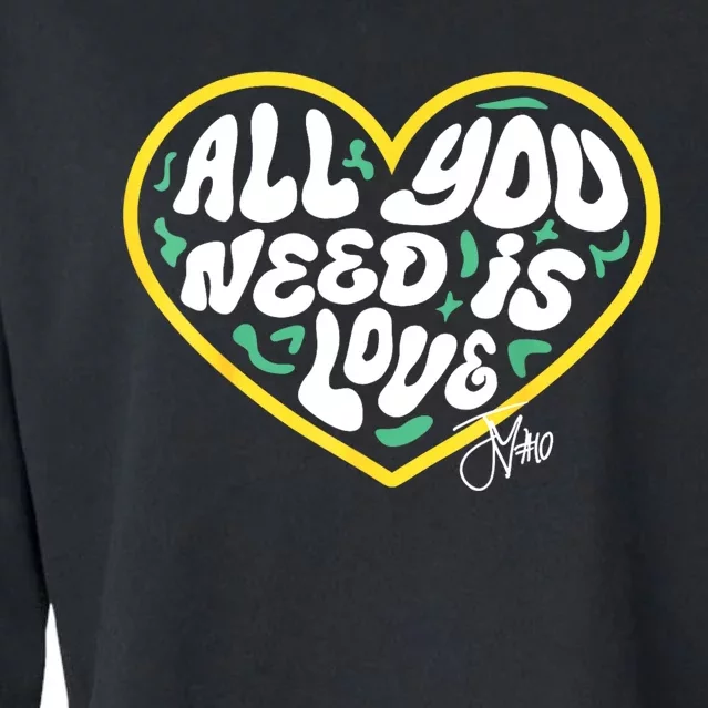 Packer All You Need Is Love 10 Cropped Pullover Crew