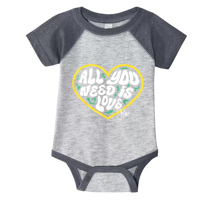 Packer All You Need Is Love 10 Infant Baby Jersey Bodysuit