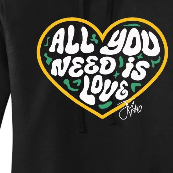 Packer All You Need Is Love 10 Women's Pullover Hoodie