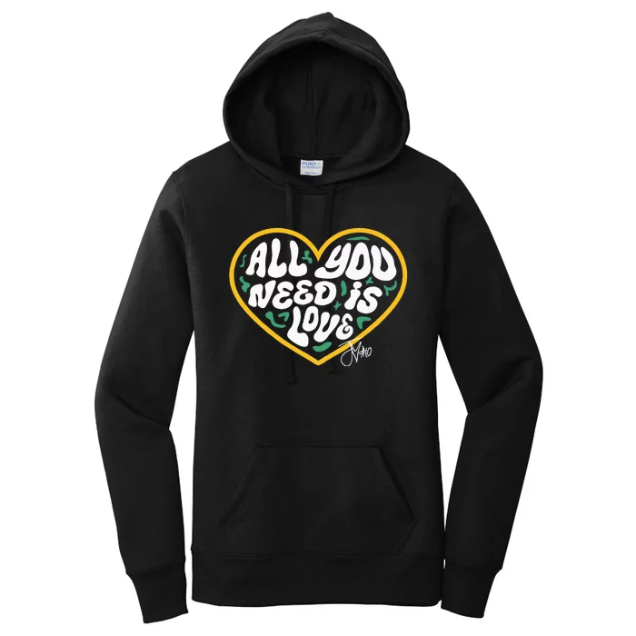 Packer All You Need Is Love 10 Women's Pullover Hoodie