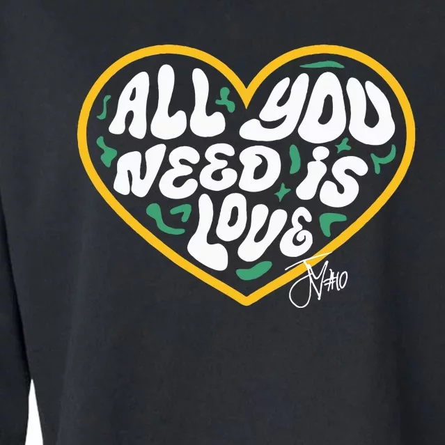 Packer All You Need Is Love 10 Cropped Pullover Crew