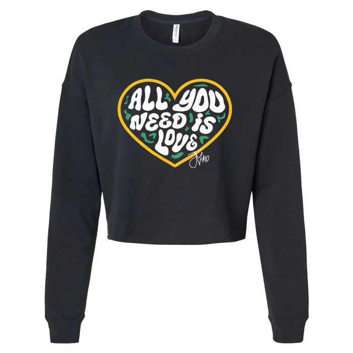 Packer All You Need Is Love 10 Cropped Pullover Crew