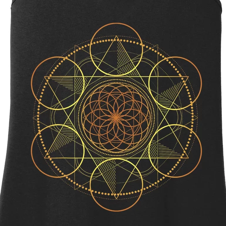 Prana Art Yoga Mandala Sacred Energy Geometry Meditation Ladies Essential Tank