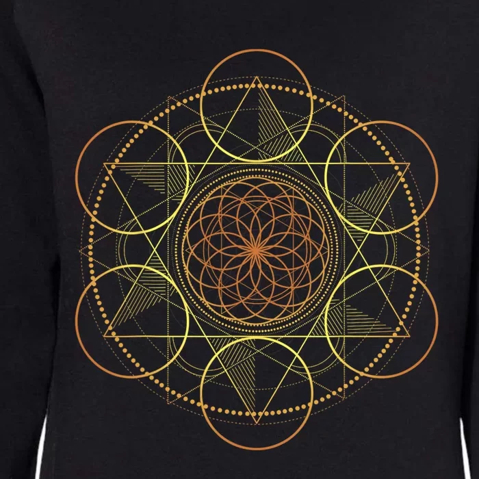 Prana Art Yoga Mandala Sacred Energy Geometry Meditation Womens California Wash Sweatshirt