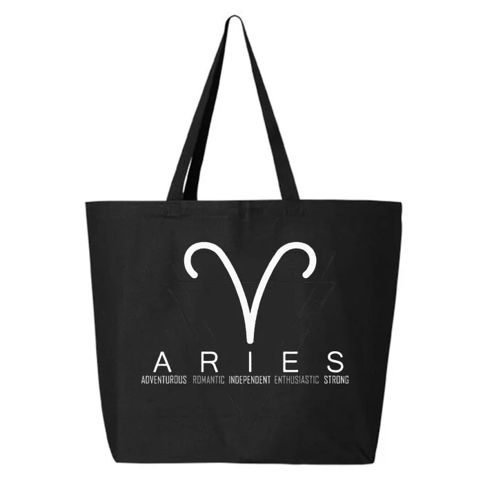 Proud Aries Zodiac Characteristics Gifts Astrology Sign Love 25L Jumbo Tote