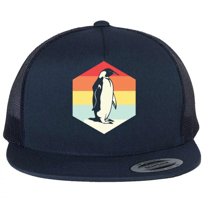 Penguin Animal Zookeeper Gifts Flat Bill Trucker Hat