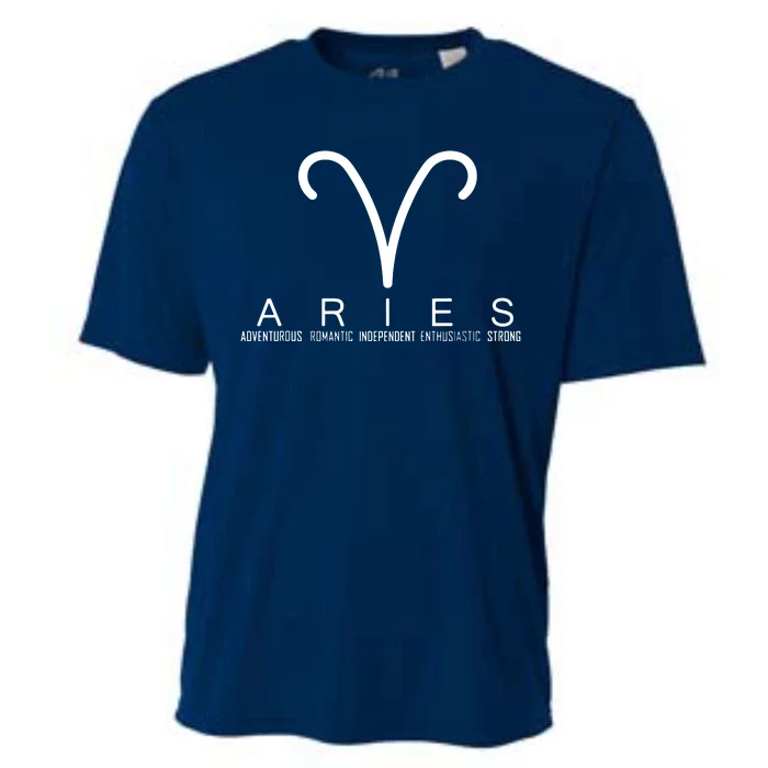 Proud Aries Zodiac Characteristics Gifts Astrology Sign Love Cooling Performance Crew T-Shirt