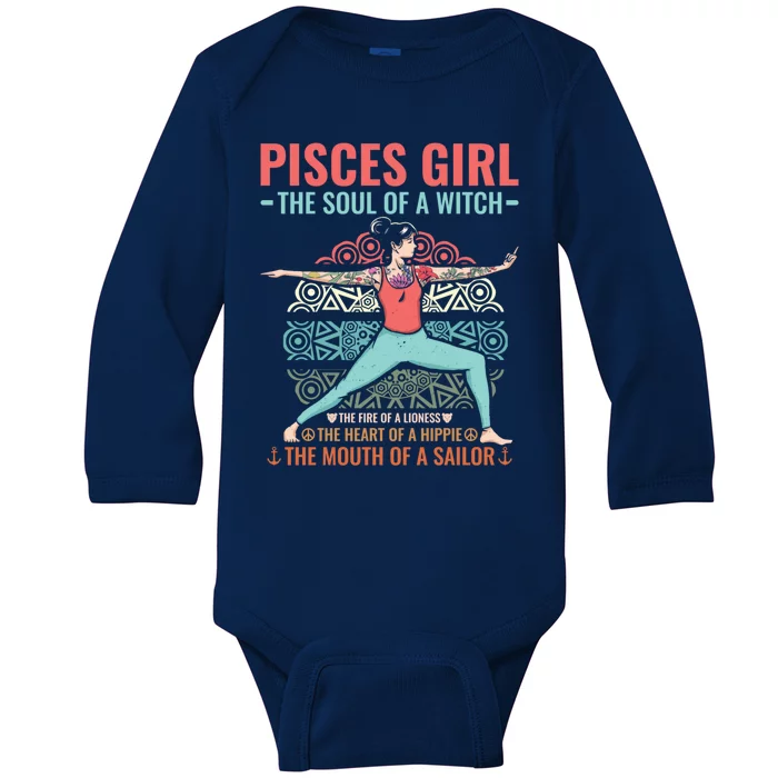 Pisces Astrology Zodiac Sign Pisces Horoscope Pisces Gift Baby Long Sleeve Bodysuit