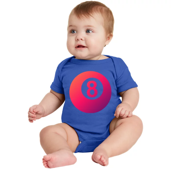 Pool Billiards 8 Ball Cute Gift Baby Bodysuit