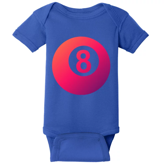 Pool Billiards 8 Ball Cute Gift Baby Bodysuit