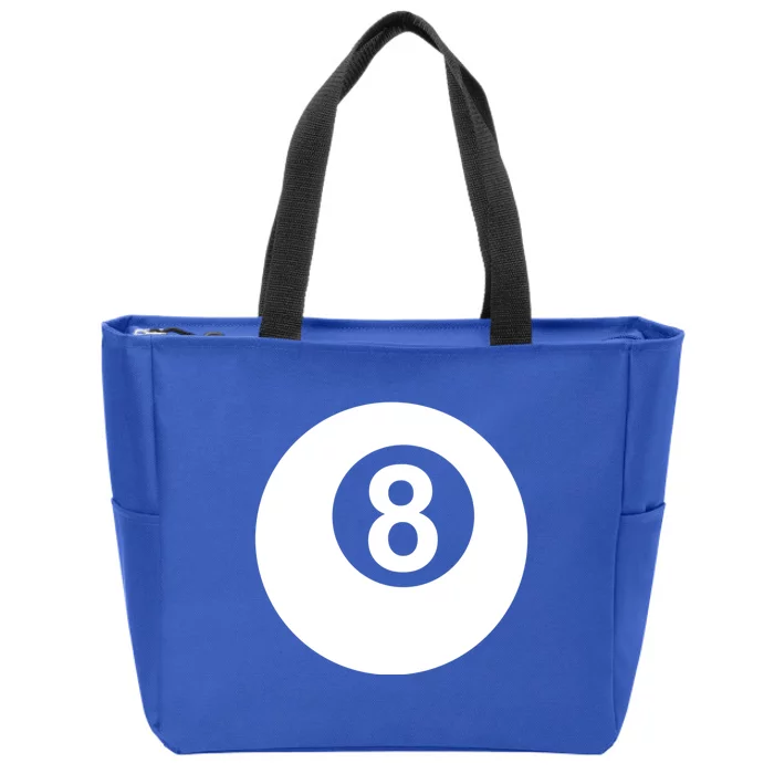 Pool Billiards 8 Ball Cute Gift Zip Tote Bag