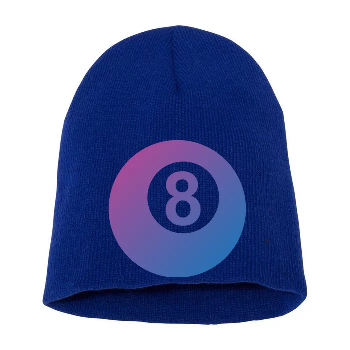 Pool Billiards 8 Ball Cute Gift Short Acrylic Beanie