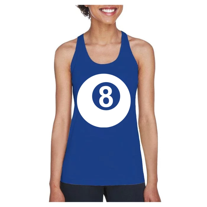 Pool Billiards 8 Ball Gift Women's Racerback Tank