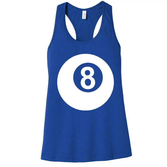 Pool Billiards 8 Ball Gift Women's Racerback Tank